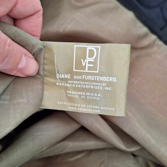 Diane Von Furstenberg black nylon large travel bag - Picture 8 of 11